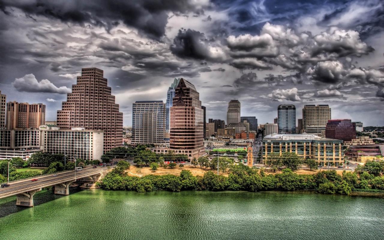 HDR, Building, Cityscape, River, Austin, Austin (Texas) Wallpapers HD ...