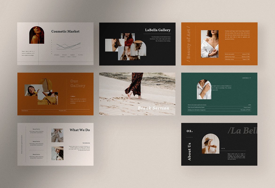 LaBella Beauty Service Presentation on Yellow Images Creative Store - 85733