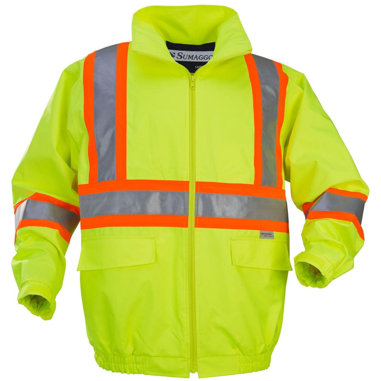 TINGLEY High Visibility Bomber Jacket with Removable Liner, ANSI Class ...