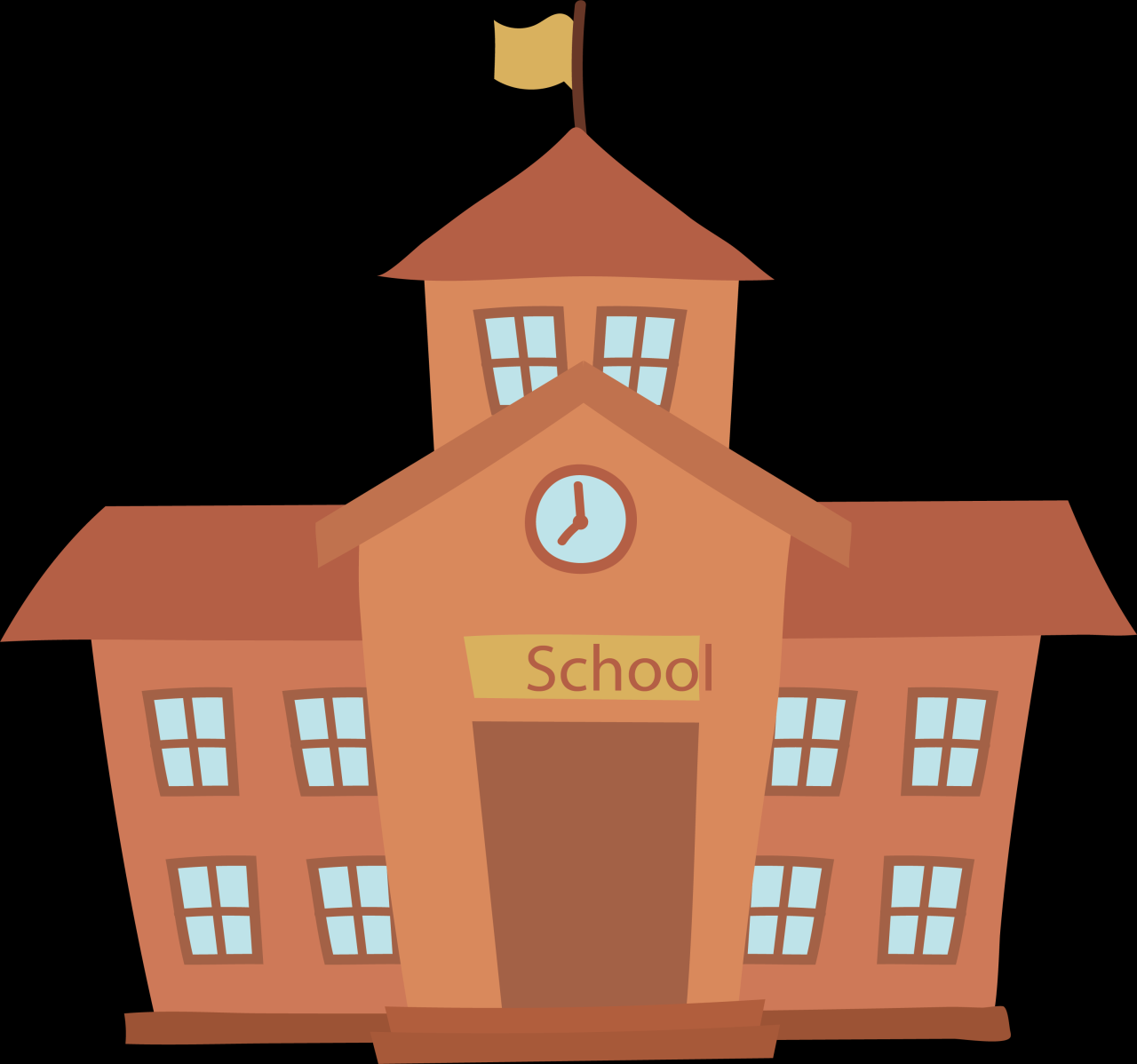 Download Building School Cartoon Free Transparent Image HQ Clipart PNG ...