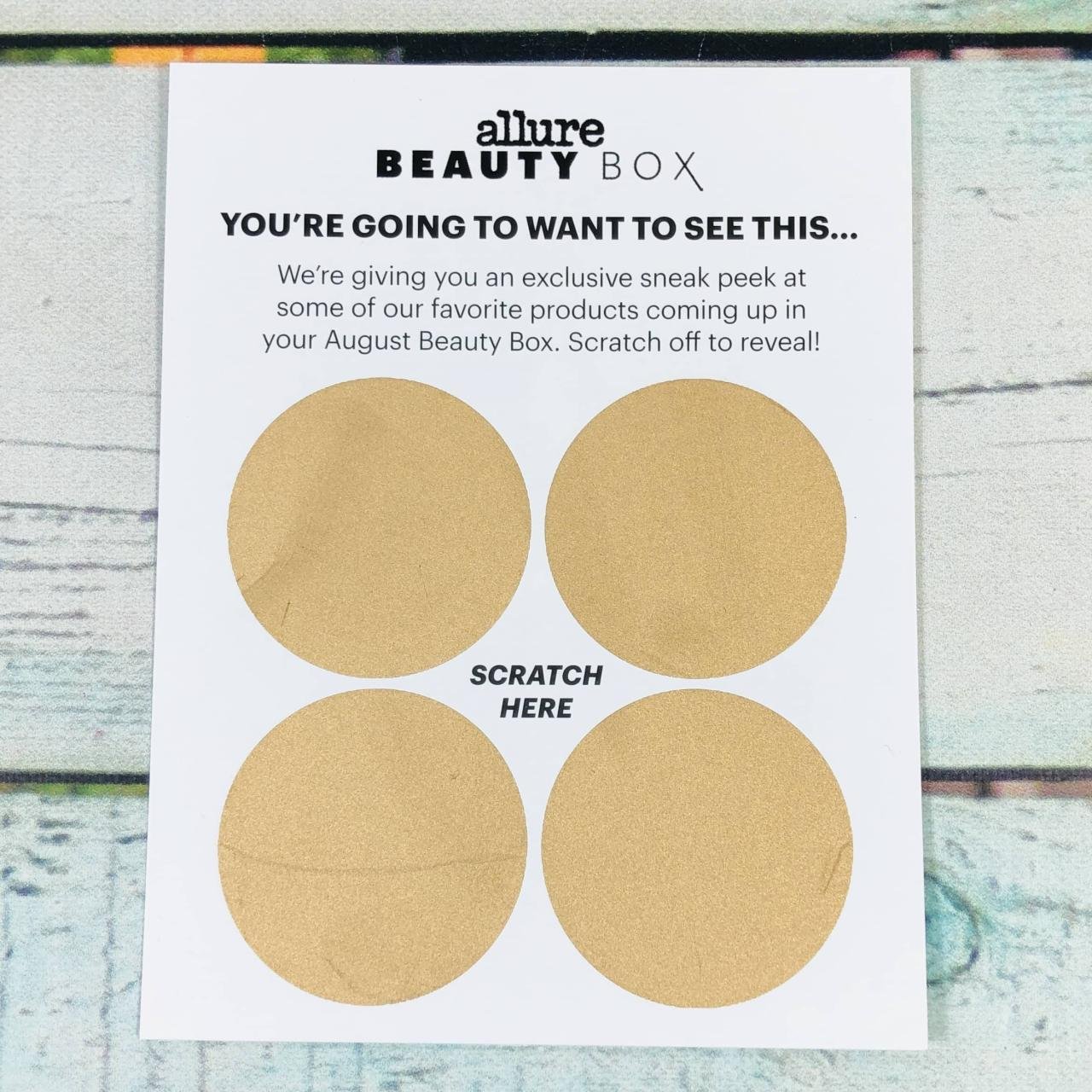 Allure Beauty Box Coupon Code - First Box for  + FREE BOSCIA 0.6% ...