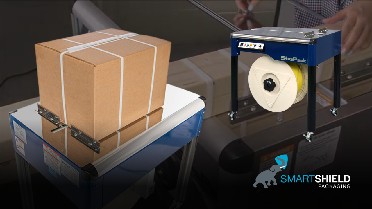 Semi automatic strapping machine