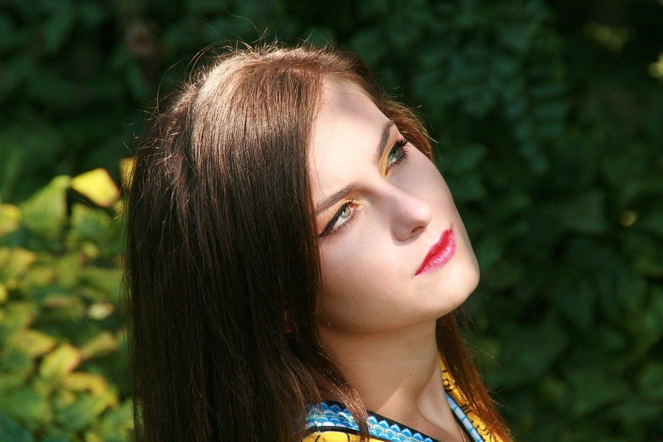 Free Images : snow, winter, girl, hair, white, female, portrait, model ...