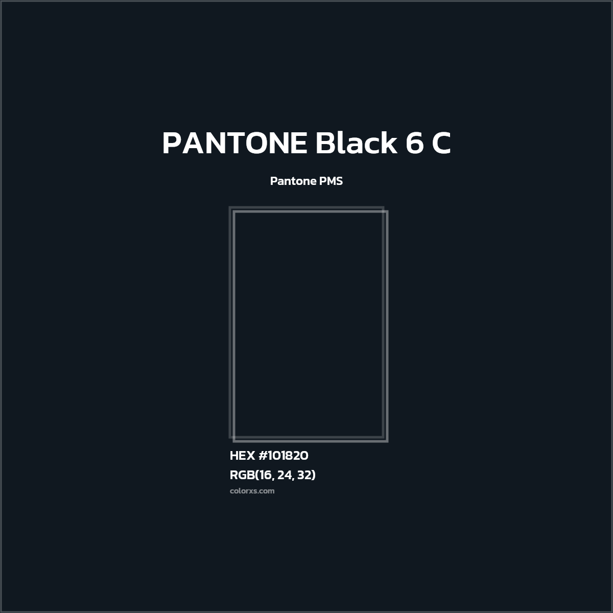 PANTONE Black 6 C Complementary or Opposite Color Name and Code ...