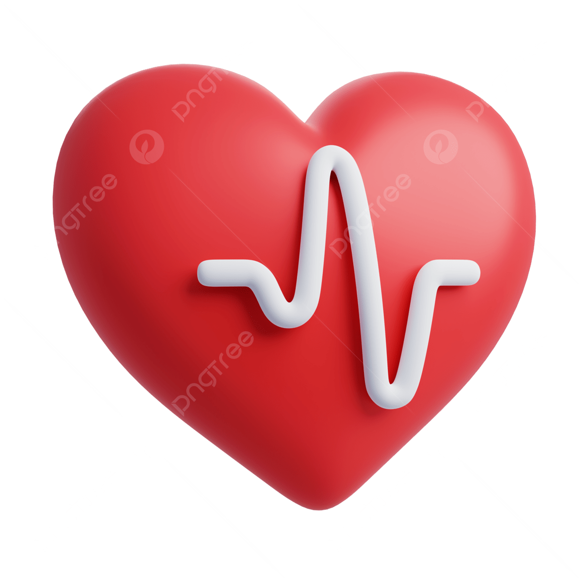 3d Icon Of Hospital Heart Health Care And Medical Concept, Heart, Pulse ...