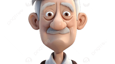 Old Man With Mustache Is Smiling. Isolated Stock Photo - Image of ...