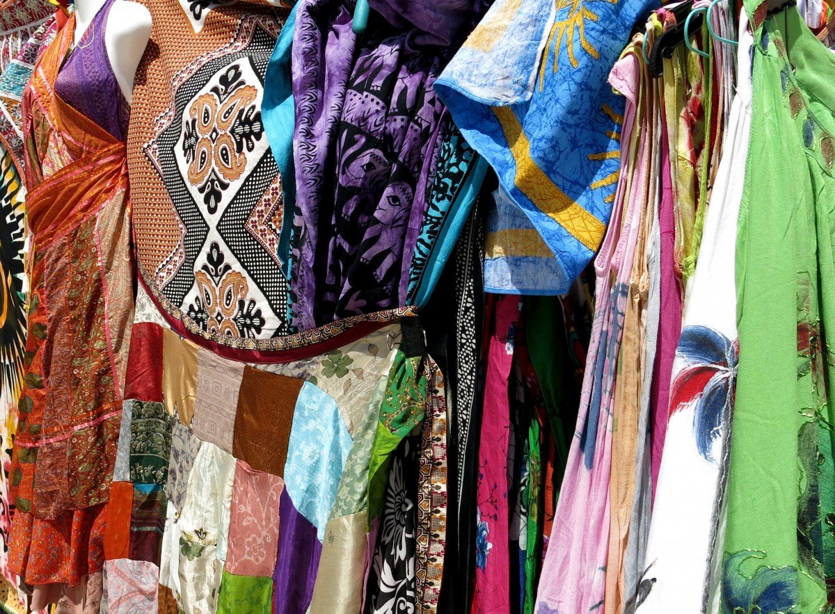 Free Images : pattern, color, clothing, colorful, scarf, textile, dress ...