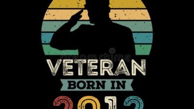 Veteran Born in 2012 Vector Vintage Style Veteran Day Design Vector ...